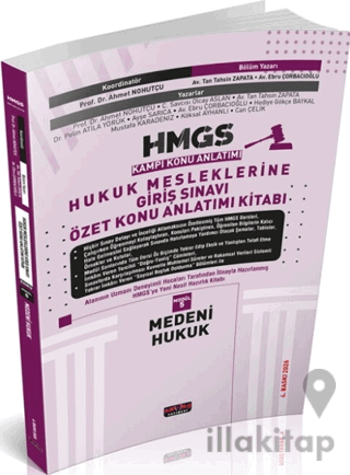 2026 HMGS Özet Medeni Hukuk Konu Anlatımı