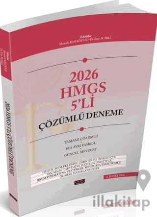2026 HUKAL HMGS 5li Çözümlü Deneme Sınavı