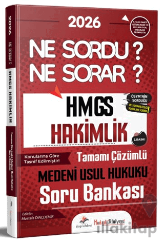 2026 Hukuk Atölyesi HMGS Hakimlik Ne Sordu Ne Sorar Medeni Usul Hukuku