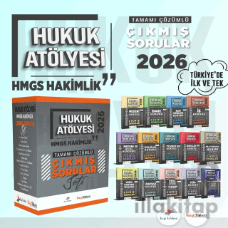 2026 Hukuk Atölyesi HMGS Hakimlik Tamamı Çözümlü Çıkmış Sorular Seti