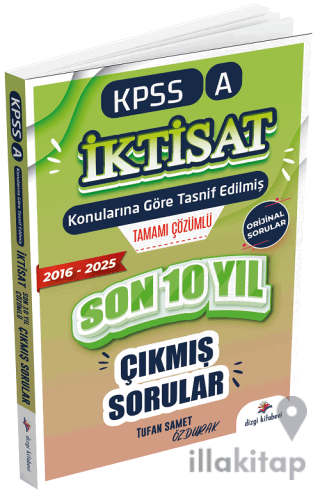 2026 KPSS A Grubu İktisat Çıkmış Sorular Son 10 Yıl Çözümlü