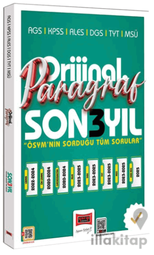 2026 KPSS AGS ALES DGS TYT MSÜ Orijinal Paragraf Son 3 Yıl Çıkmış Sorular