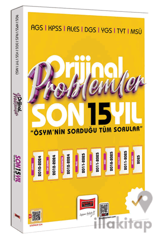 2026 KPSS AGS ALES DGS YGS TYT MSÜ Orijinal Problemler Son 15 Yıl Çıkmış Sorular