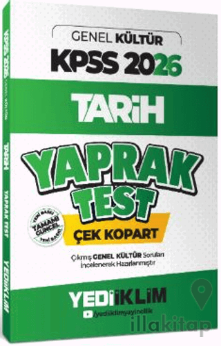 2026 KPSS - AGS Genel Kültür Tarih Çek Kopart Yaprak Test