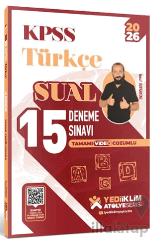 2026 KPSS Atölye Serisi Türkçe Sual Tamamı Video Çözümlü 15 Deneme Sınavı