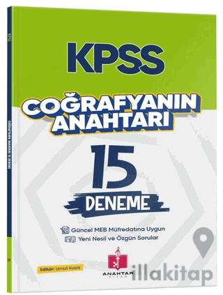 2026 KPSS Coğrafyanın Anahtarı 15 Deneme