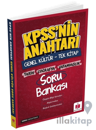 2026 KPSS Genel Kültür Anahtar Sorular Alıştırma Kitabı