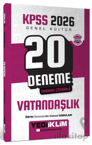 2026 KPSS Genel Kültür Vatandaşlık Tamamı Çözümlü 20 Deneme