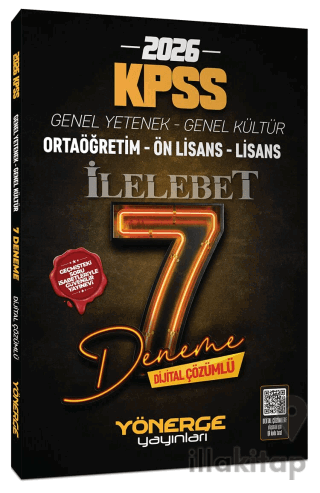 2026 KPSS Genel Yetenek Genel Kültür İlelebet 7 Deneme Çözümlü
