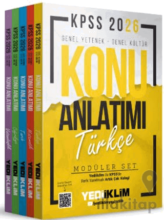 2026 KPSS Genel Yetenek - Genel Kültür Konu Anlatımı Modüler Set ( 5 K
