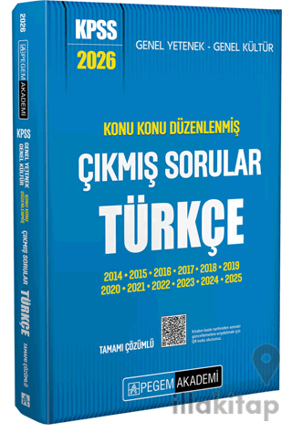 2026 KPSS Genel Yetenek Genel Kültür Konu Konu Düzenlenmiş Tamamı Çözümlü Çıkmış Sorular Türkçe