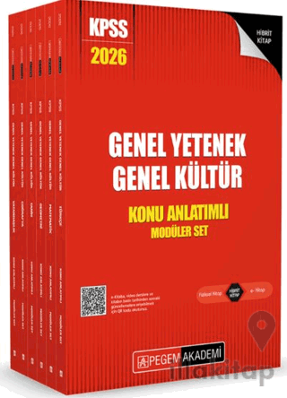 2026 KPSS Genel Yetenek Genel Kültür Lisans Konu Anlatımlı Modüler Set