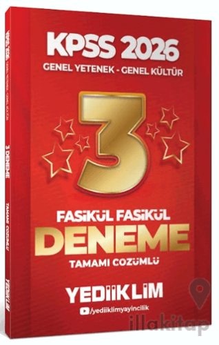 2026 KPSS Genel Yetenek Genel Kültür Tamamı Çözümlü Fasikül Fasikül 3 Yıldız Deneme