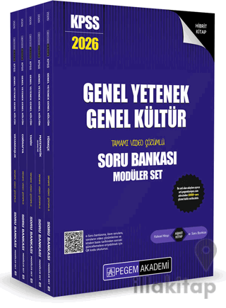 2026 KPSS Genel Yetenek Genel Kültür Tamamı Çözümlü Soru Bankası Seti - (5 Kitap)
