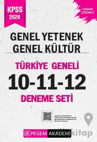 2026 KPSS Genel Yetenek Genel Kültür Tamamı Çözümlü Türkiye Geneli 10-