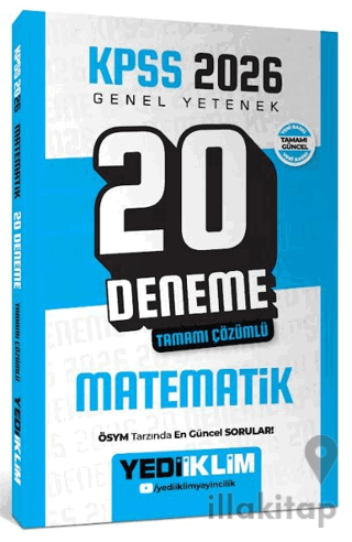 2026 KPSS Genel Yetenek Matematik Tamamı Çözümlü 20 Deneme