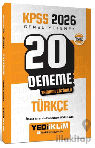 2026 KPSS Genel Yetenek Türkçe Tamamı Çözümlü 20 Deneme