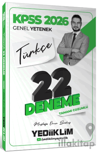 2026 KPSS Genel Yetenek Türkçe Tamamı Çözümlü 22 Deneme Sınavı