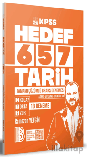 2026 KPSS Hedef 657 Tarih Tamamı Çözümlü Branş Denemesi