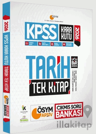 2026 KPSS Kara Kutu Tarih Tek Kitap ÖSYM Arşiv Çıkmış Soru Bankası Konu Özetli Dijital Çözümlü