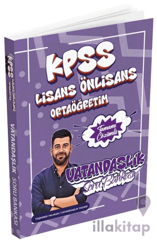 2026 KPSS Lisans Lise Ortaöğretim Ön Lisans Vatandaşlık Soru Bankası Çözümlü