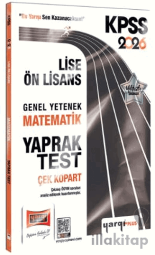 2026 KPSS Lise-Ön Lisans Genel Yetenek Matematik Çek Kopart Yaprak Tes