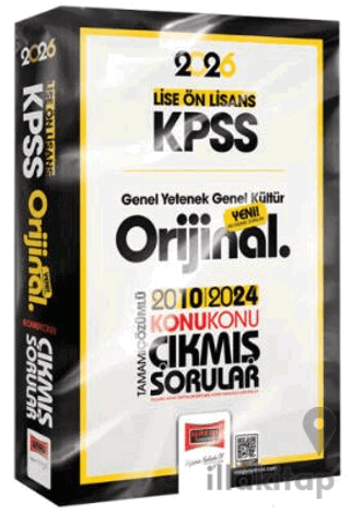 2026 KPSS Lise-Ön Lisans GK-GY Orijinal 2010-2024 Konu Konu Çıkmış Sor
