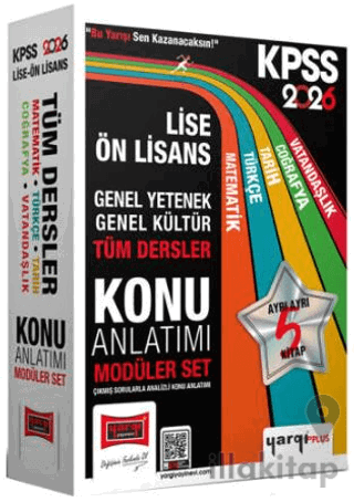 2026 KPSS Lise Ön Lisans GK-GY Tüm Dersler Konu Anlatımı Modüler Set (