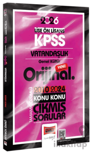 2026 KPSS Lise-Önlisans Vatandaşlık Orijinal 2010-2024 Konu Konu Çıkmı