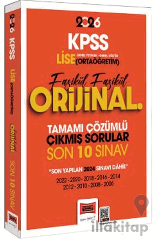 2026 KPSS Lise-Ortaöğretim GK-GY Fasikül Fasikül Orijinal Tamamı Çözüm