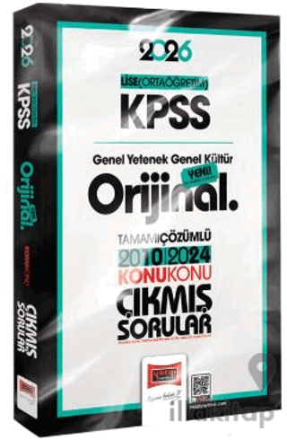 2026 KPSS Lise-Ortaöğretim GK-GY Orijinal 2010-2024 Konu Konu Çıkmış S