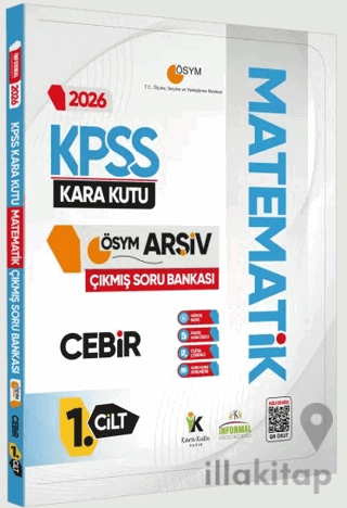 2026 KPSS Matematik Kara Kutu 1.Cilt Cebir Çıkmış Soru Bankası Konu Özetli Dijital Çözümlü