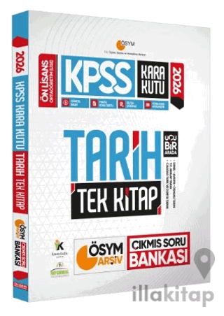 2026 KPSS Önlisans/Ortaöğretim Kara Kutu Tarih Tek Kitap ÖSYM Arşiv Çıkmış Soru Bankası Konu Özetli Dijital Çözümlü