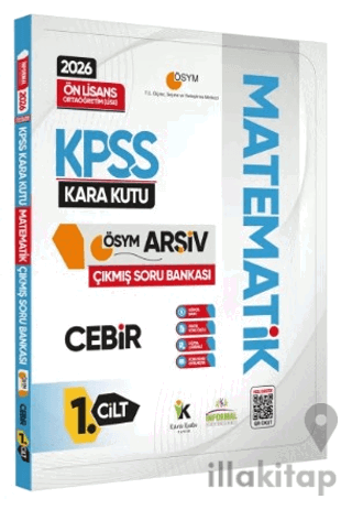 2026 KPSS Önlisans/Ortaöğretim Matematik Kara Kutu Cebir 1.Cilt ÖSYM Çıkmış Soru Bankası Çözümlü