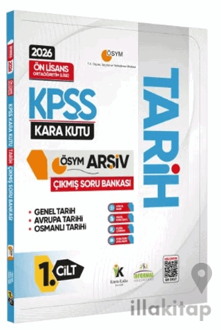 2026 KPSS Önlisans/Ortaöğretim Tarihin Kara Kutusu 1.Cilt ÖSYM Çıkmış Soru Bankası Konu Özetli Çözüm