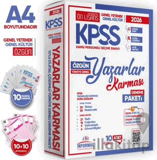 2026 KPSS ÖnLisans Yazarlar Karması GY-GK Türkiye Geneli Kurumsal 10lu