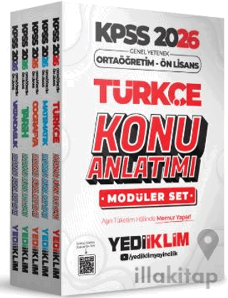 2026 KPSS Ortaöğretim Ön Lisans Genel Yetenek Konu Anlatımı Modüler Se