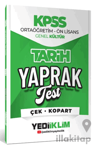 2026 KPSS Ortaöğretim-Önlisans Tarih Çek Kopart Yaprak Test