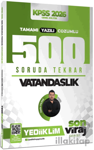 2026 KPSS Son Viraj Serisi Vatandaşlık Tamamı Yazılı Çözümlü 500 Sorud