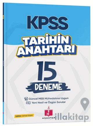 2026 KPSS Tarihin Anahtarı 15 Deneme