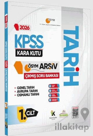 2026 KPSS Tarihin Kara Kutusu 1. Cilt ÖSYM Çıkmış Soru Havuzu Bankası Konu Özetli Dijital Çözümlü