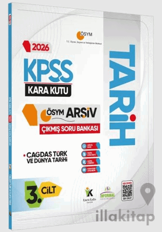 2026 KPSS Tarihin Kara Kutusu 3. Cilt ÖSYM Çıkmış Soru Havuzu Bankası Konu Özetli Dijital Çözümlü