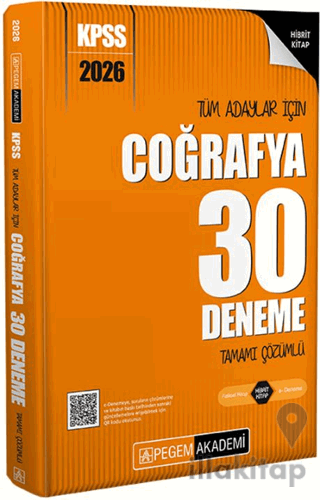 2026 KPSS Tüm Adaylar İçin Coğrafya 30 Deneme Tamamı Çözümlü