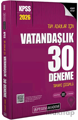 2026 KPSS Tüm Adaylar İçin Vatandaşlık 30 Deneme Tamamı Çözümlü