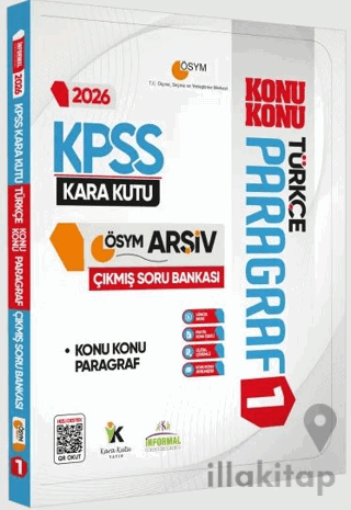 2026 KPSS Türkçenin Kara Kutusu PARAGRAF 1 KONU KONU ÖSYM Çıkmış Soru Bankası Dijital Çözümlü