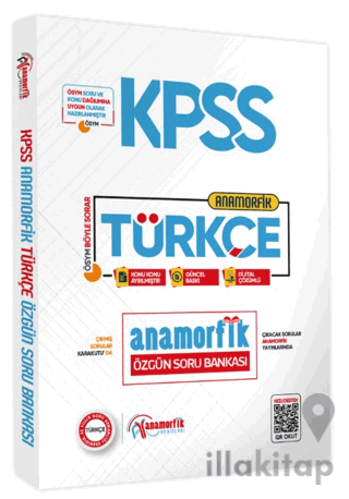 2026 KPSS Yeni Sistem Türkçe Tek Kitap Anamorfik Özgün Soru Bankası Konu Konu Dijital Çözümlü