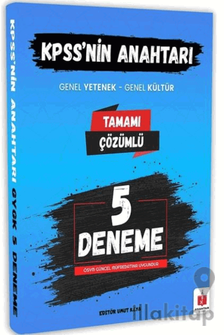 2026 KPSS'nin Anahtarı Genel Yetenek Genel Kültür 5 Deneme