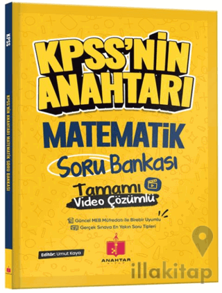 2026 KPSS'nin Anahtarı Matematik Tamamı Video Çözümlü Soru Bankası