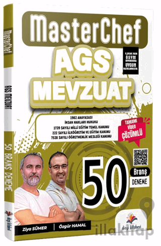 2026 MasterChef MEB AGS Mevzuat Tamamı Video Çözümlü 50 Branş Deneme