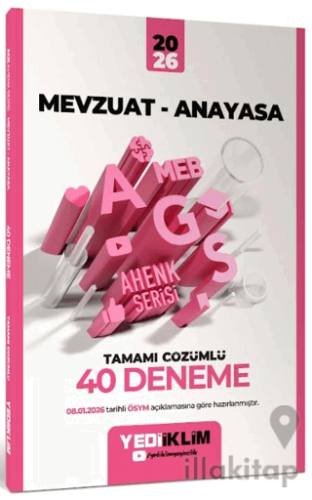 2026 MEB-AGS Ahenk Mevzuat-Anayasa Tamamı Çözümlü 40 Deneme
